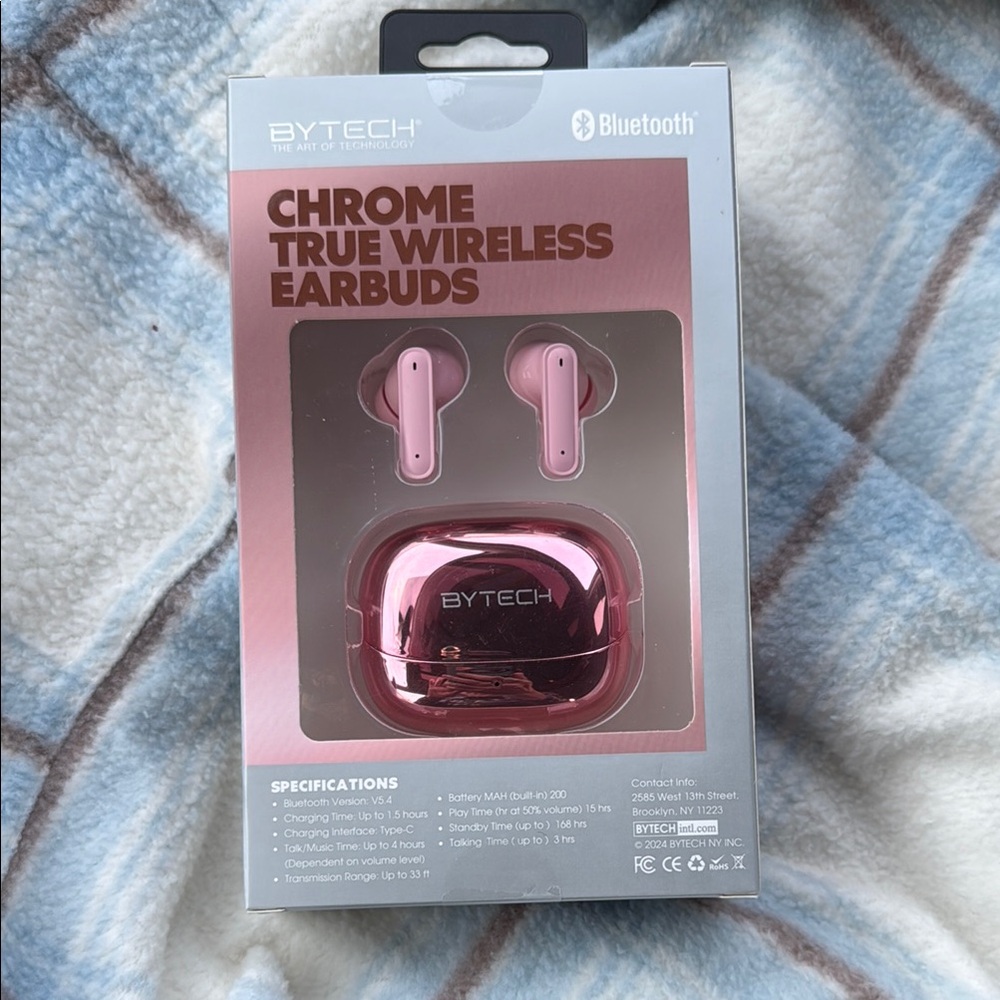 Pink Chrome True Wireless Earbuds